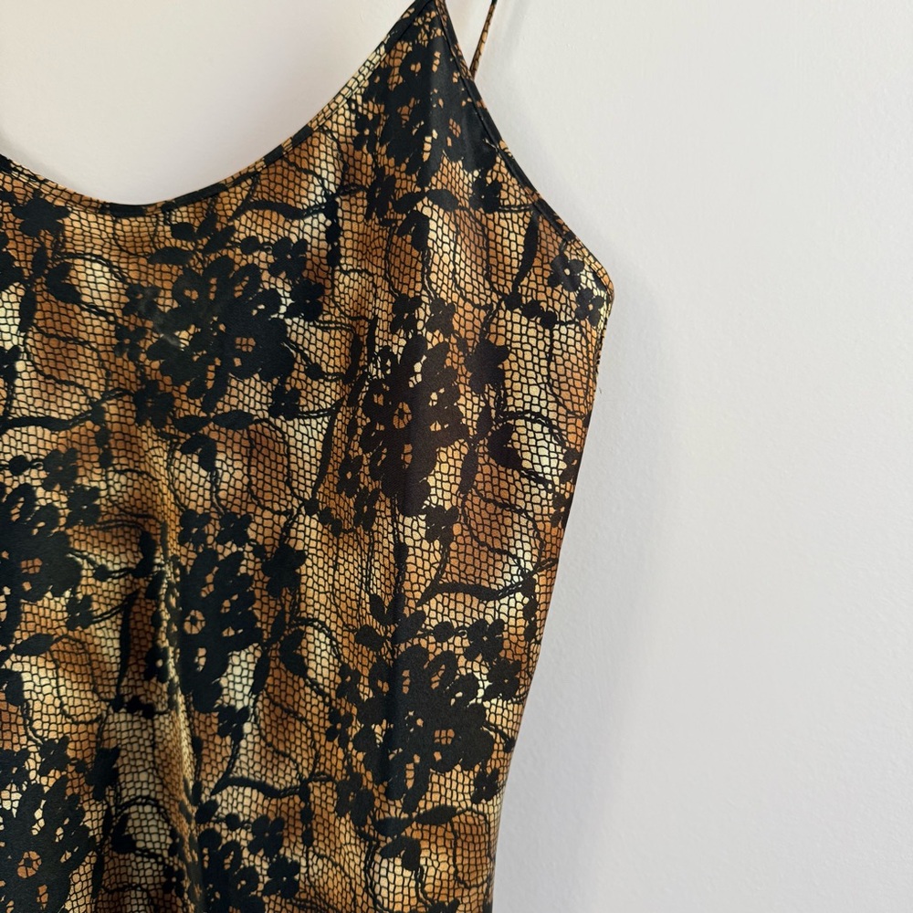 Secret Treasures Black Lace-Overlay Slip